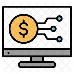 Technologie financière  Icône