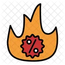 Fire Hot Discount Icon
