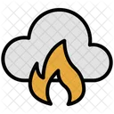 Cloud Computing Fire Icon