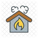 Burn Home Burn House Accident Icon