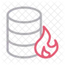 Fire Flame Database Icon