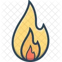Fire Hot Burn Icon