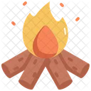 Fire Burn Camping Icon
