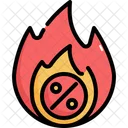 Fire Hot Black Friday Icon