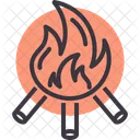Fire Warm Camping Icon