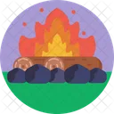 Country Living Fire Camping Icon