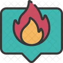 Fire Messaging Flame Icon