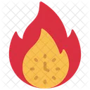 Fire Flames Timer Icon