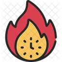 Fire Flames Timer Icon
