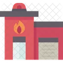Fire Station Fireman Icon