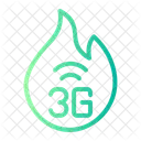 3 G Fire Flame Icon
