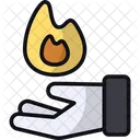 Fire Hand Magic Trick Icon