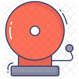 Fire Alarm Icon - Download In Colored Outline Style