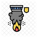 Fire Alarm Color Icon