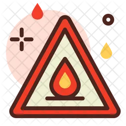 Fire Alert Sign  Icon