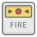 경보 경보 화재 경보기 아이콘
