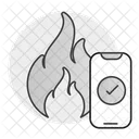 Fire And Smoke Alert Smoke Detector Fire Alarm Icon