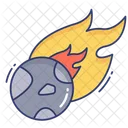 Fire Ball Comet Space Icon
