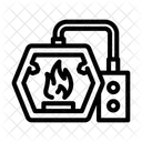 Fire Blacksmith Metal Icon