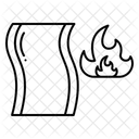 Fire Blanket Security Emergency Icon