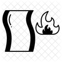 Fire Blanket Security Emergency Icon