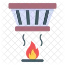 Smoke Detector Fire Detector Flame Detector Icon