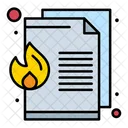 Fire Document  Icône