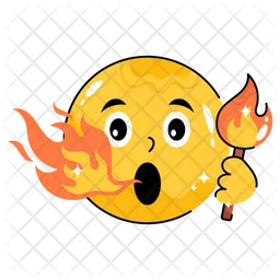 Fire emoticon  Icon