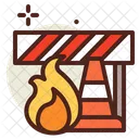 Fire Equipment Fire Barrier Fire Cone Icon