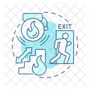 Fire evacuations  Icon
