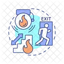 Fire evacuations  Icon