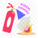 Fire Extinguisher Cool Down Asphyxiator Icon