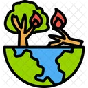 Fire Forest on earth  Icon