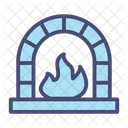 Furnace Christmas Stove Icon