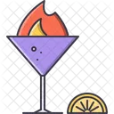 Fire Wineglass Glass Icon