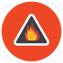 Fire Hazard Flame Danger Caution Icon