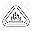 Fire Hazard Sign Icon