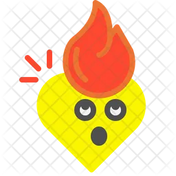 Fire heart  Icon