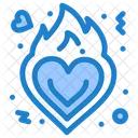 Fire Heart  Icon