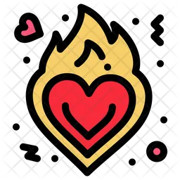 Fire Heart  Icon