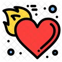 Fire Heart  Icon