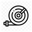 Fire Hose Firefighting Equipment Water Hose Icon