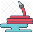 Fire Hose Fire Safety Firefighting Equipment Icon