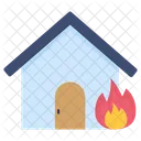 Fire House House Fire Icon