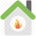 Fire House Burning Icon