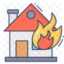 Fire House Damage Nature Icon