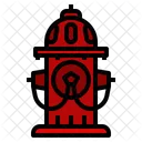 Firefighting Hydrant Flame Icon