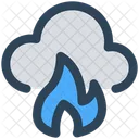 Cloud Computing Fire Icon