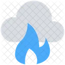 Cloud Computing Fire Icon