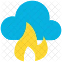 Cloud Computing Fire Icon